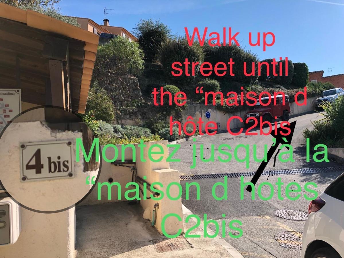 Les Grimaldines - Maison D'Hotes Cagnes-sur-Mer Esterno foto