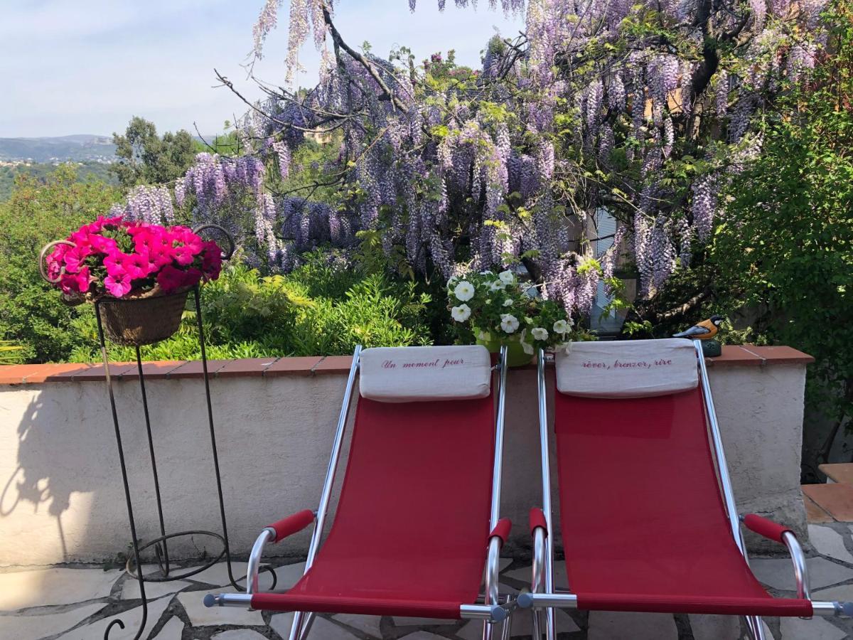 Les Grimaldines - Maison D'Hotes Cagnes-sur-Mer Esterno foto